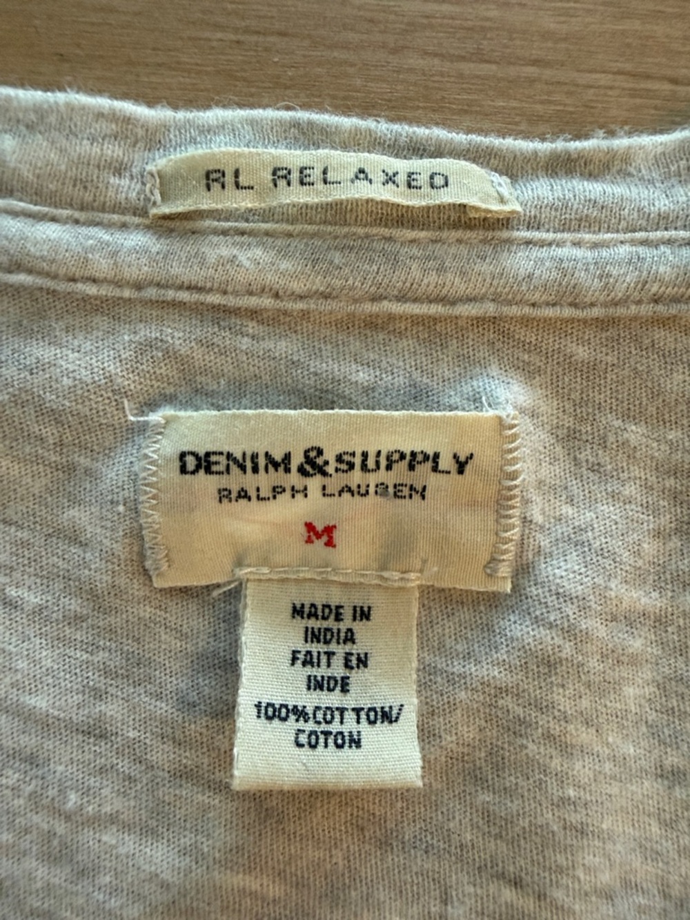 Denim & Supply Ralph Lauren Gray Short Sleeve Graphic Skull Head Tee Size M - Picture 5 of 8